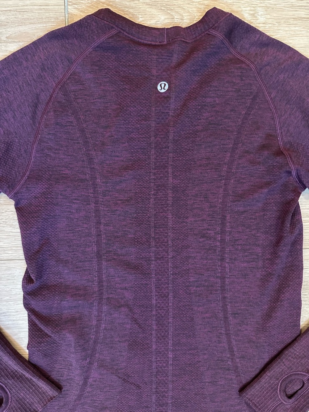 Lululemon- Swiftly Tech Long Sleeve in Heathered Dashing Purple Sz 6 - Picture 3 of 8